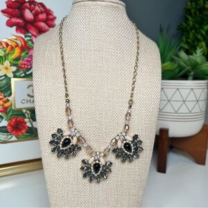 Whimsical Cottagecore Beaded Statement Necklace Floral Vintage Glam Romantic